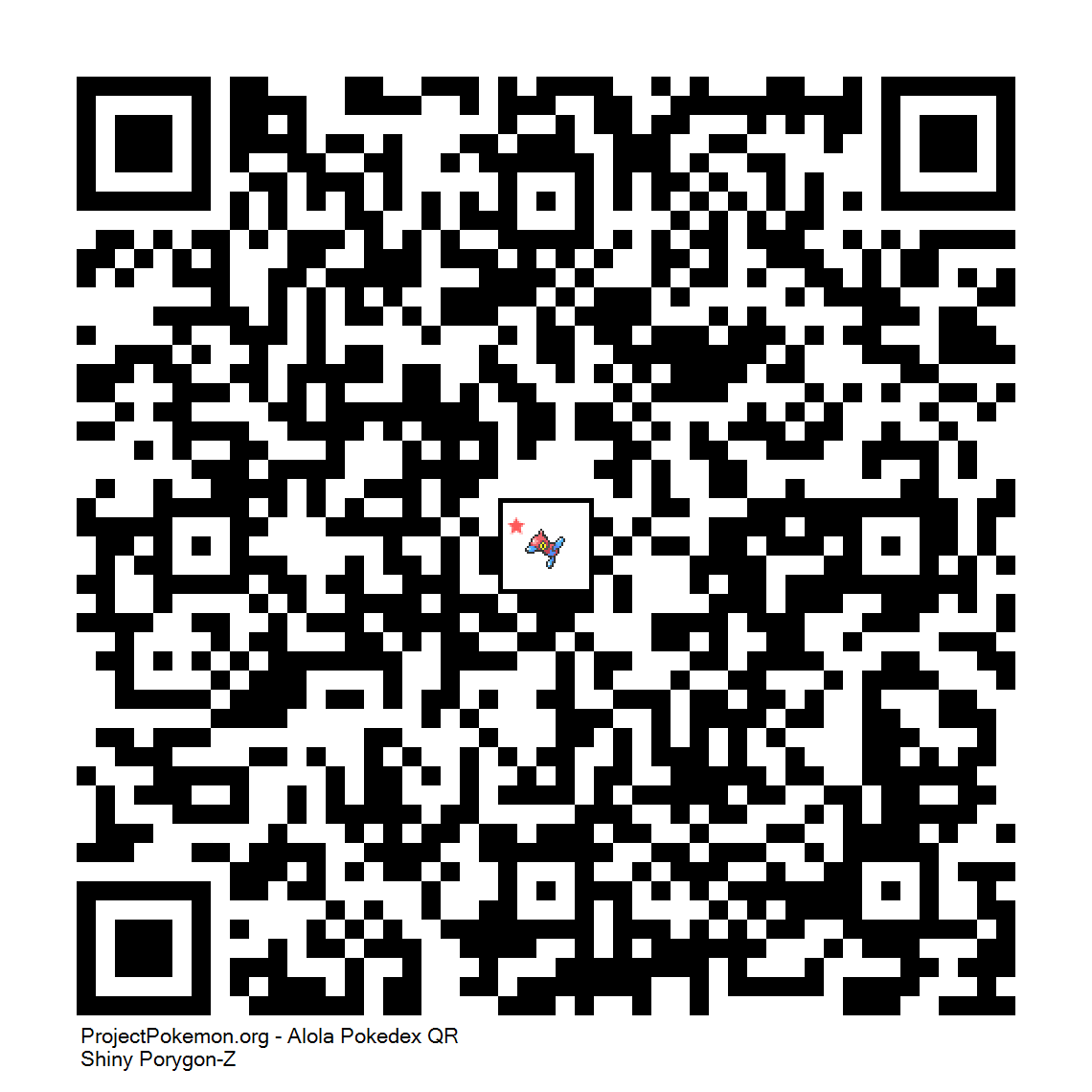 Cdigo QR de Porygon-Z variocolor